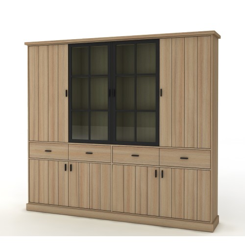CHARTLEY VITRINEKAST 240 cm CHARTLEY VITRINEKAST 240 cm