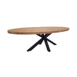 IRON OVALE EETTAFEL 220 cm IRON OVALE EETTAFEL 220 cm