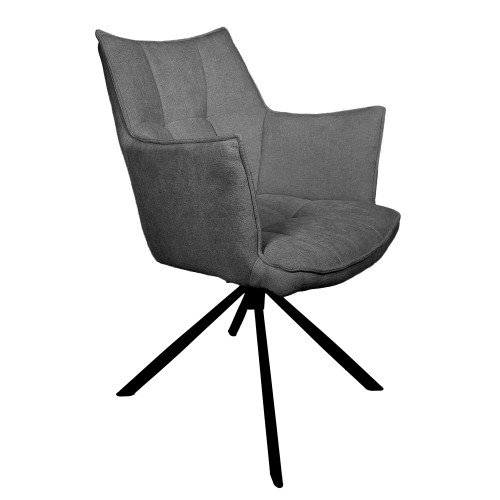 STEF DRAAISTOEL donkergrijs STEF DRAAISTOEL donkergrijs